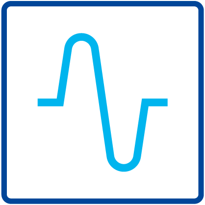 Не вносит искажений в форму синусоиды